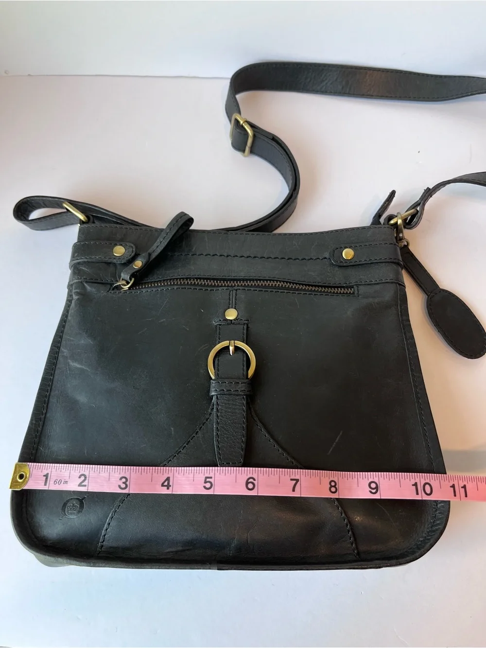 Born Black Leather Crossbody Boho Bag